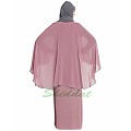 Cape abaya- Puce Pink